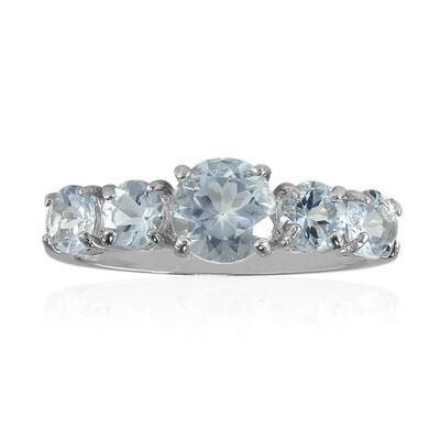 Anillo en plata con Aguamarina
