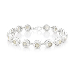 Brazalete en plata con Espectrolita