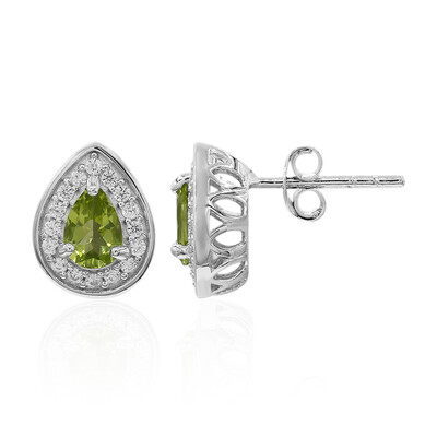 Pendientes en plata con Peridoto de Birmania