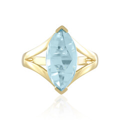 Anillo en plata con Topacio azul cielo (KM by Juwelo)