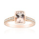 Anillo en oro con Morganita AAA (CIRARI)