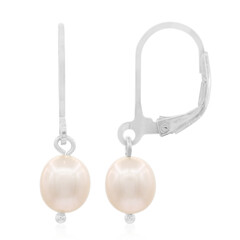 Pendientes en plata con Perla Freshwater (TPC)