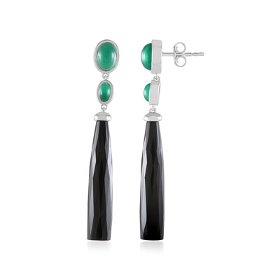 Pendientes en plata con Ónix negro (KM by Juwelo)