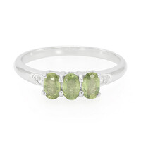 Anillo en plata con Zafiro de Mozambique
