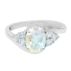 Anillo en plata con Topacio Rayo de Luna