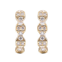 Pendientes en oro con Diamante I1 (H)  (CIRARI)
