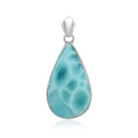 Colgante en plata con Larimar