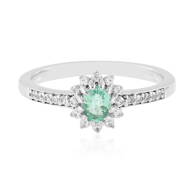 Anillo en plata con Esmeralda de Colombia