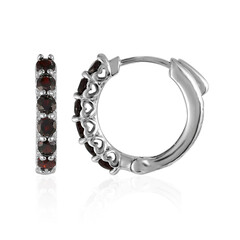 Pendientes en plata con Granate