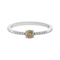 Anillo en platino con Diamante chocolate I2