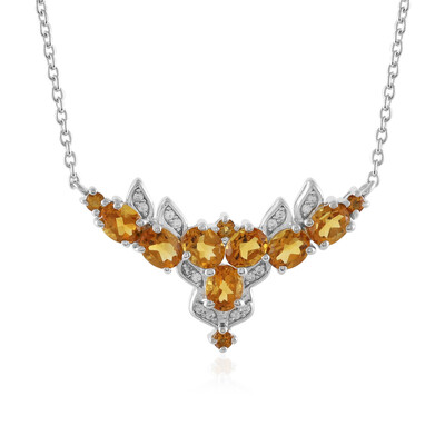 Collar en plata con Citrino de Madeira