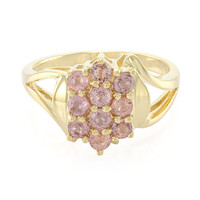 Anillo en oro con Zafiro Padparascha no calentado (AMAYANI)