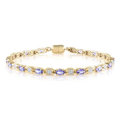 Brazalete en plata con Tanzanita