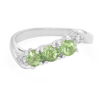 Anillo en plata con Apatita de Rusia