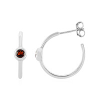 Pendientes en plata con Granate de Mozambique