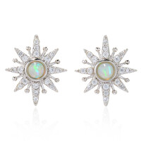 Pendientes en plata con Ópalo de Welo (Dallas Prince Designs)