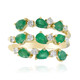 Anillo en oro con Esmeralda de Zambia AAA (CIRARI)