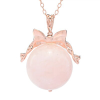 Collar en plata con Cuarzo rosa (Gems en Vogue)
