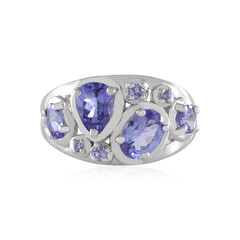 Anillo en plata con Tanzanita