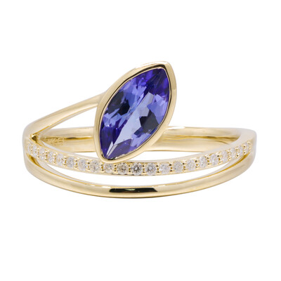 Anillo en oro con Tanzanita AAA (CIRARI)