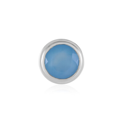 Colgante en plata con Calcedonia azul (MONOSONO COLLECTION)