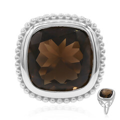 Anillo en plata con Cuarzo ahumado