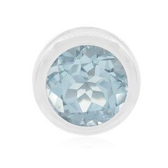 Colgante en plata con Topacio azul cielo