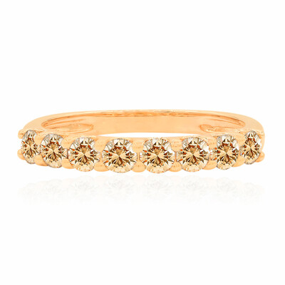 Anillo en oro con Diamante rosa de Francia de Argyle SI1 (Annette)