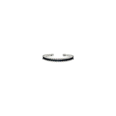 Brazalete en plata con Diamante azul
