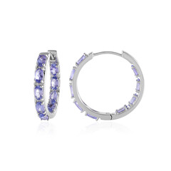 Pendientes en plata con Tanzanita