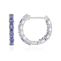 Pendientes en plata con Tanzanita