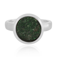 Anillo en plata con Uvarovita