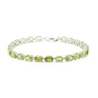 Brazalete en plata con Peridoto