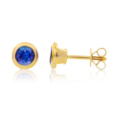 Pendientes en oro con Tanzanita AAA