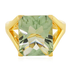 Anillo en plata con Amatista verde