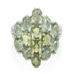 Anillo en plata con Turmalina Paraíba