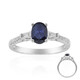 Anillo en oro con Zafiro azul Ceylon (CIRARI)