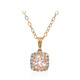 Collar en oro con Morganita AAA