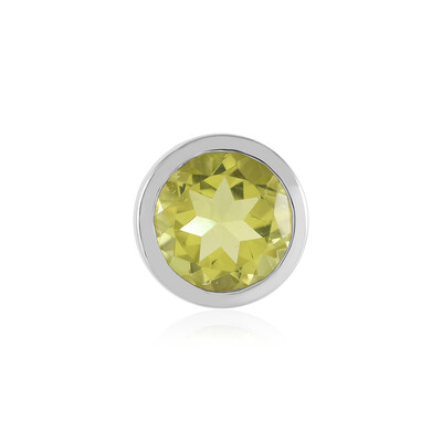 Colgante en plata con Quarzo limón (MONOSONO COLLECTION)