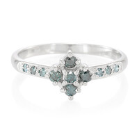Anillo en plata con Diamante fantasía