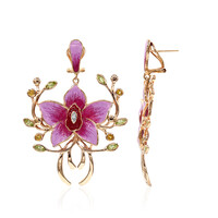 Pendientes en plata con Peridoto (TPC)