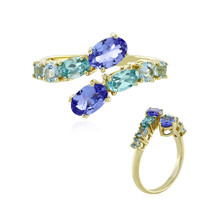 Anillo en oro con Tanzanita (KM by Juwelo)