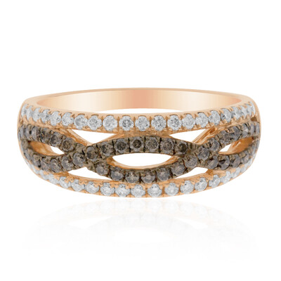 Anillo en oro con Diamante chocolate SI2 (CIRARI)