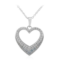 Collar en plata con Topacio azul cielo