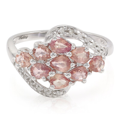 Anillo en oro con Zafiro Padparascha no calentado