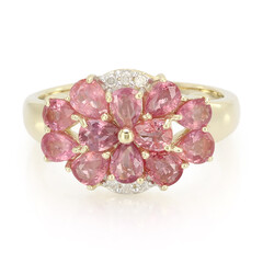 Anillo en oro con Zafiro Padparascha no calentado