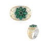 Anillo en plata con Esmeralda de Zambia (Gems en Vogue)