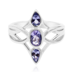 Anillo en plata con Tanzanita