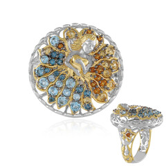 Anillo en plata con Citrino (Gems en Vogue)