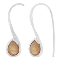 Pendientes en plata con Piedra del sol (TPC)